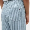 Jeans a vita bassa a righe a gamba larga per bambini
