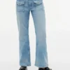 Jeans a zampa con tasche applicate per bambini Jeans a zampa con tasche applicate per bambini