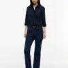 Jeans bootcut elasticizzati a vita media Jeans bootcut elasticizzati a vita media