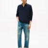 Jeans comodi con fibbia Jeans comodi con fibbia