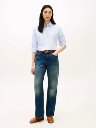 Jeans dritti a vita media Jeans dritti a vita media