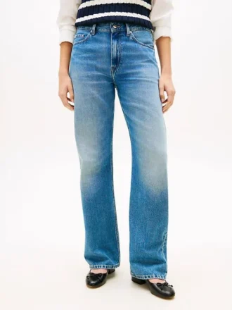 Jeans dritti a vita media