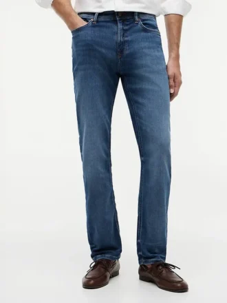 Jeans dritti elasticizzati