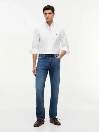 Jeans dritti elasticizzati