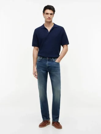 Jeans dritti elasticizzati