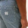 Jeans dritti larghi a righe ferroviarie Jeans dritti larghi a righe ferroviarie