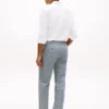 Jeans dritti larghi a righe ferroviarie Jeans dritti larghi a righe ferroviarie