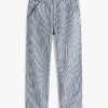 Jeans dritti larghi a righe ferroviarie Jeans dritti larghi a righe ferroviarie