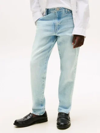 Jeans dritti lavati sbiancati per bambini