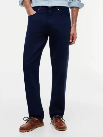 Jeans dritti regular tinti in capo
