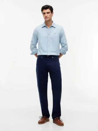 Jeans dritti regular tinti in capo
