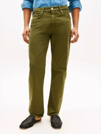 Jeans dritti regular tinti in capo