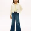 Jeans elasticizzati a gamba larga per bambini