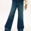Jeans elasticizzati a gamba larga per bambini