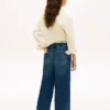 Jeans elasticizzati a gamba larga per bambini
