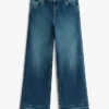 Jeans elasticizzati a gamba larga per bambini