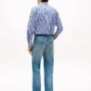 Jeans regular straight con cimosa Jeans regular straight con cimosa
