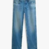 Jeans regular straight con cimosa Jeans regular straight con cimosa