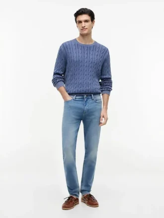Jeans slim in denim THFlex Knit