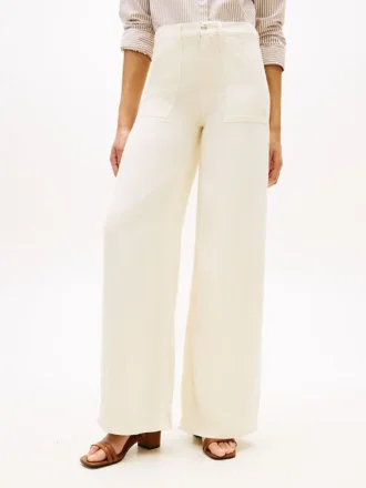 Jeans utility a vita alta, elasticizzati e a gamba larga Jeans utility a vita alta, elasticizzati e a gamba larga