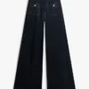 Jeans utility a vita alta, elasticizzati e a gamba larga Jeans utility a vita alta, elasticizzati e a gamba larga