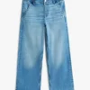 Jeans utility elasticizzati a gamba larga per bambini
