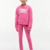 Leggings da bambina con logo Tommy in stile college