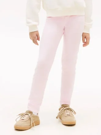 Leggings da bambina con logo Tommy in stile college