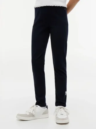 Leggings da bambina con logo Tommy in stile college