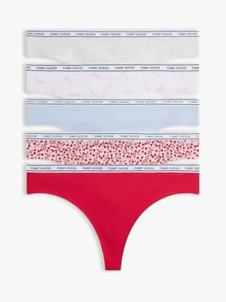 Logo Band Mix Thong 5-Pack
