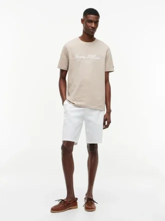 Maglietta a righe con logo in stile nautico
