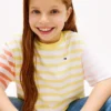 Maglietta a righe miste per bambini Maglietta a righe miste per bambini