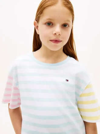 Maglietta a righe miste per bambini