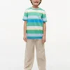 Maglietta a righe multicolore per bambini Maglietta a righe multicolore per bambini