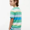 Maglietta a righe multicolore per bambini Maglietta a righe multicolore per bambini