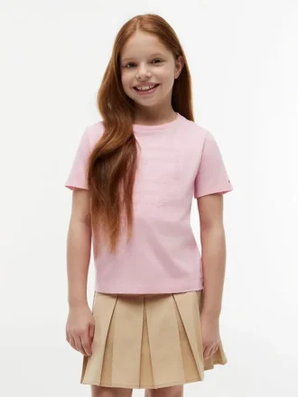 Maglietta con bandiera floreale per bambini