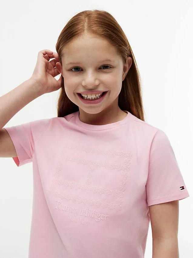 Maglietta con bandiera floreale per bambini Maglietta con bandiera floreale per bambini