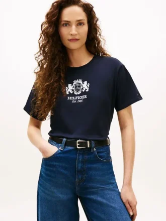 Maglietta con logo Hilfiger Crest