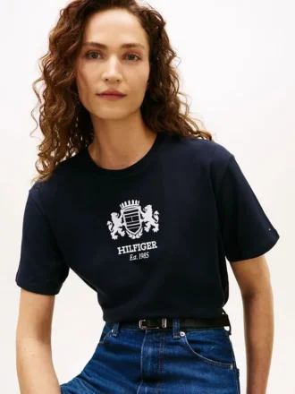 Maglietta con logo Hilfiger Crest