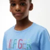 Maglietta con logo Hilfiger in paillettes per bambini Maglietta con logo Hilfiger in paillettes per bambini