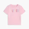 Maglietta con logo Hilfiger in paillettes per bambini Maglietta con logo Hilfiger in paillettes per bambini