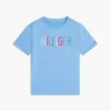 Maglietta con logo Hilfiger in paillettes per bambini Maglietta con logo Hilfiger in paillettes per bambini