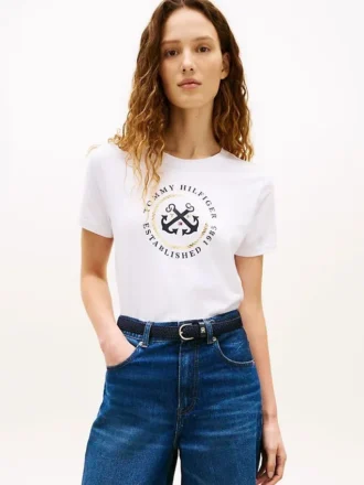 Maglietta con logo TH Anchor