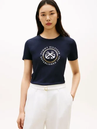 Maglietta con logo TH Anchor