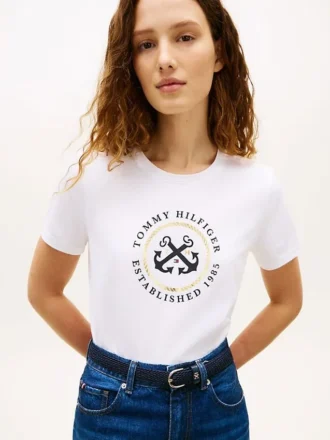 Maglietta con logo TH Anchor