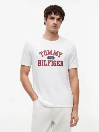 Maglietta con logo Tommy Varsity