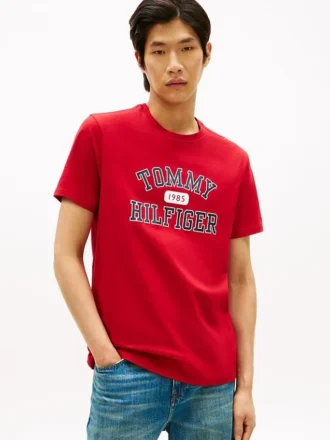 Maglietta con logo Tommy Varsity