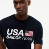 Maglietta con logo Tommy x US SailGP Team Maglietta con logo Tommy x US SailGP Team