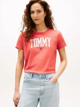 Maglietta con logo Varsity Tommy