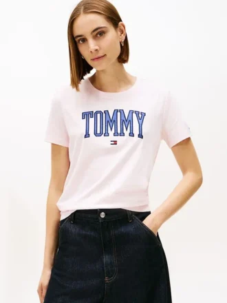 Maglietta con logo Varsity Tommy